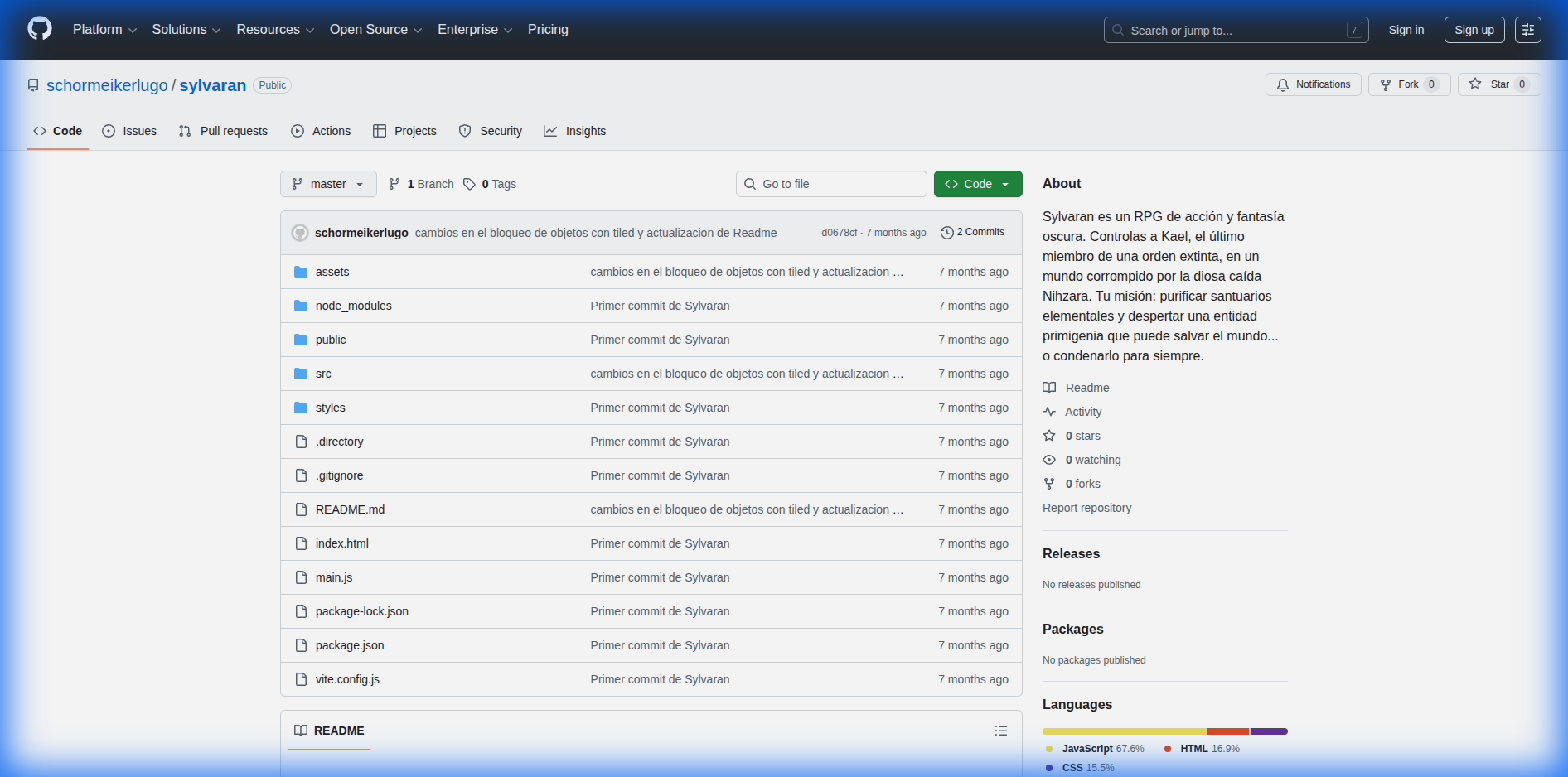 SYLVARAN RPG screenshot